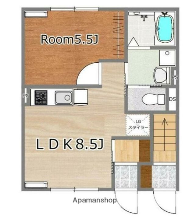岩切2丁目長屋(仮)の間取り