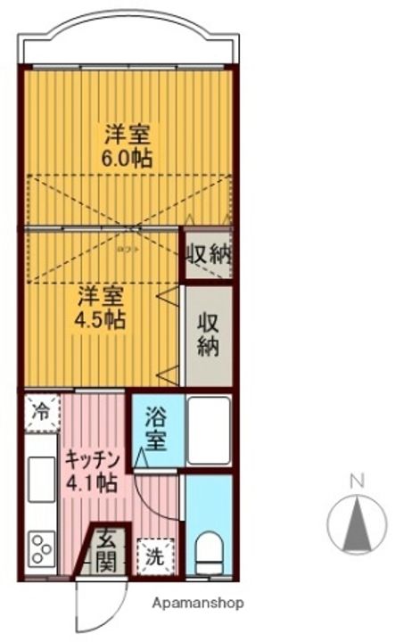 コーポウインザーⅠ203の間取り