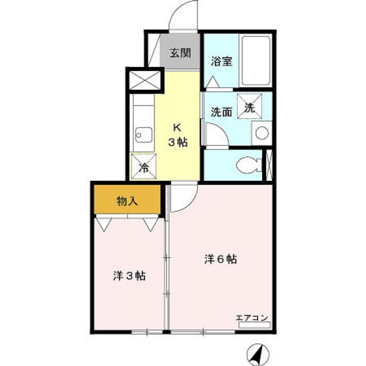 セジュール ギフトの間取り