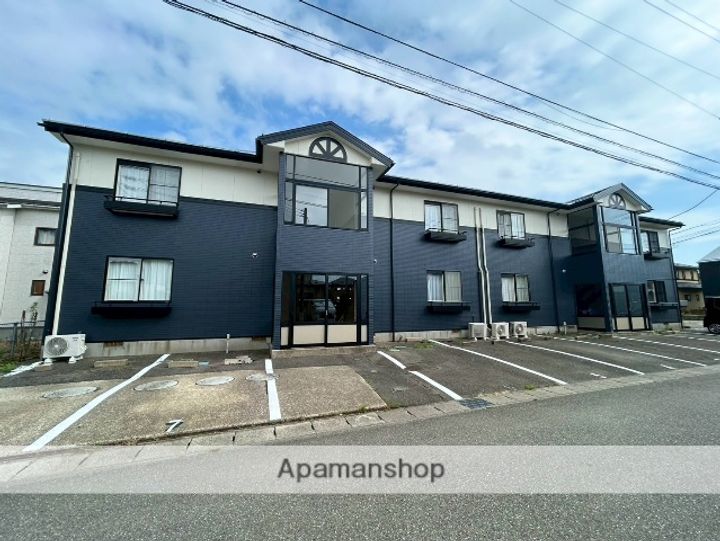 秋田県秋田市新屋比内町の賃貸アパートの外観