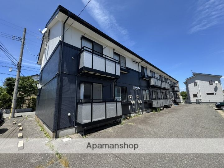 秋田県秋田市新屋比内町の賃貸アパートの外観