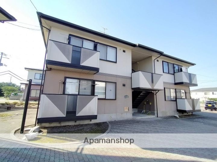 秋田県秋田市将軍野東2丁目の賃貸アパートの外観