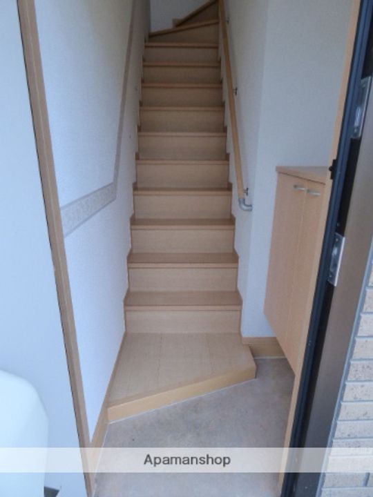 秋田県秋田市八橋イサノ1丁目の賃貸アパートの玄関