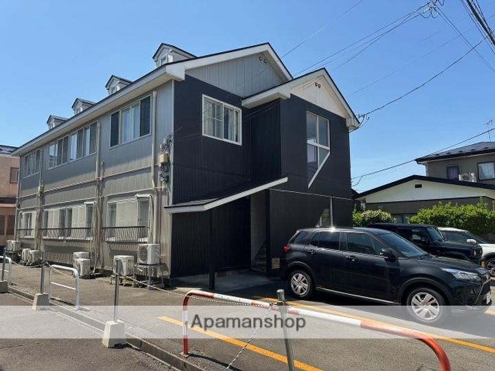 秋田県秋田市広面字大巻の賃貸アパートの外観