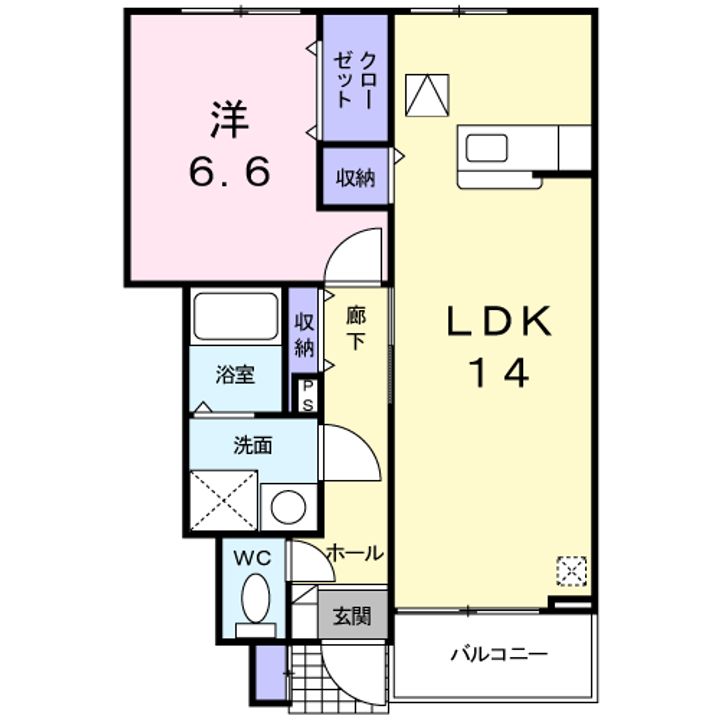 エスポワールⅡの間取り