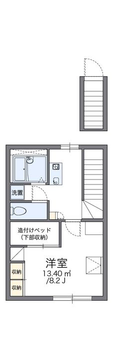 レオパレスソルジェンテ209の間取り