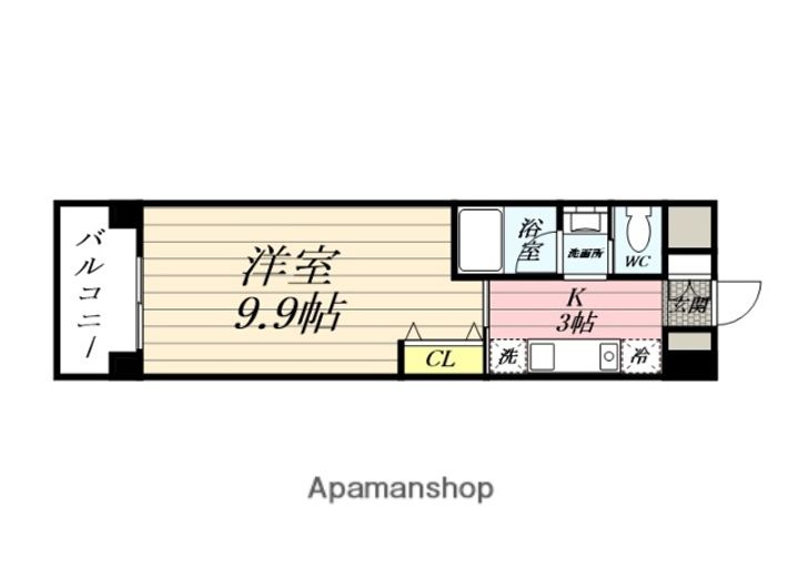 秋田県秋田市御所野元町3丁目の賃貸マンション501の間取り