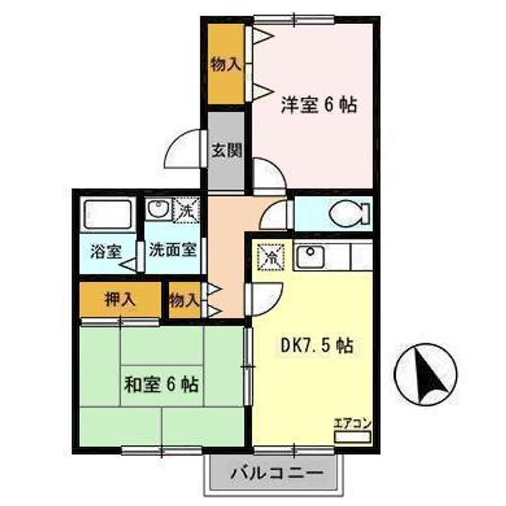 セジュール泉三嶽根の間取り