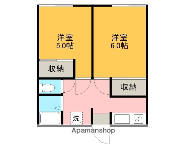 秋田県由利本荘市石脇字石脇の賃貸アパートの間取り