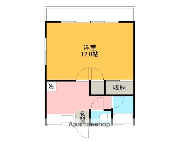 コーポ一番堰の間取り