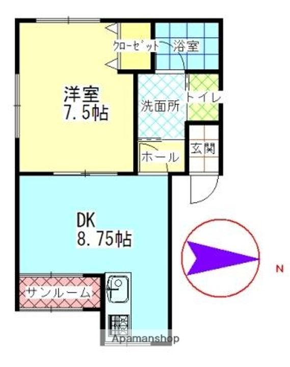 サニーハウスの間取り