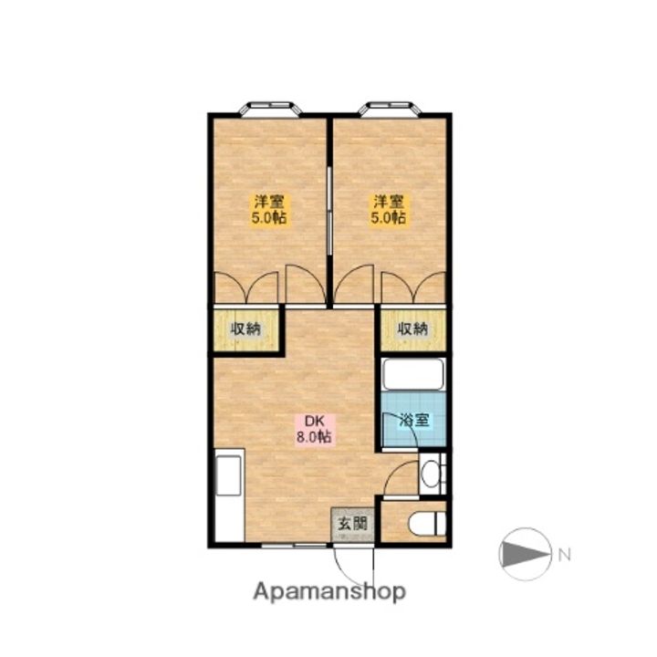 メゾンド菅原三八Bの間取り