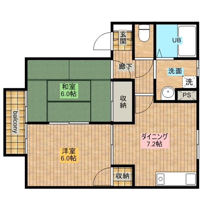 パークアベニュー203の間取り