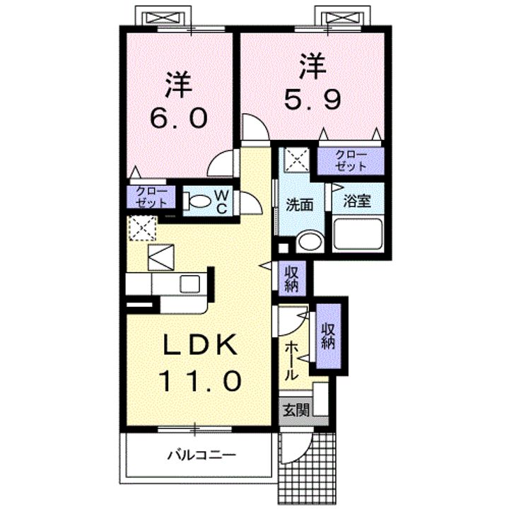 クリアネスCの間取り