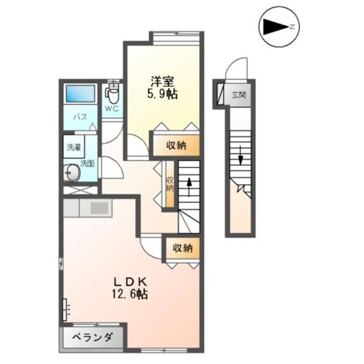 エクセレントプレイスⅠ203の間取り