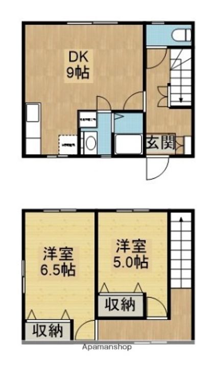 ハウスこすもす101の間取り