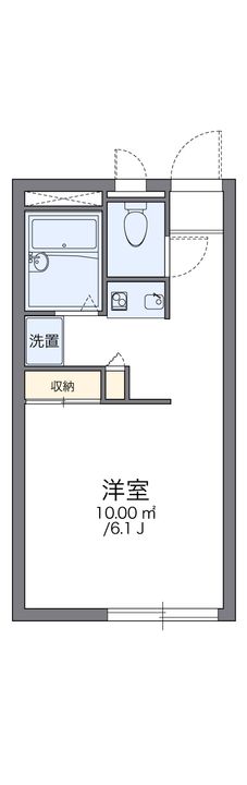 レオパレス東潟敷104の間取り