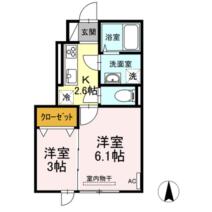 アウラ東町の間取り
