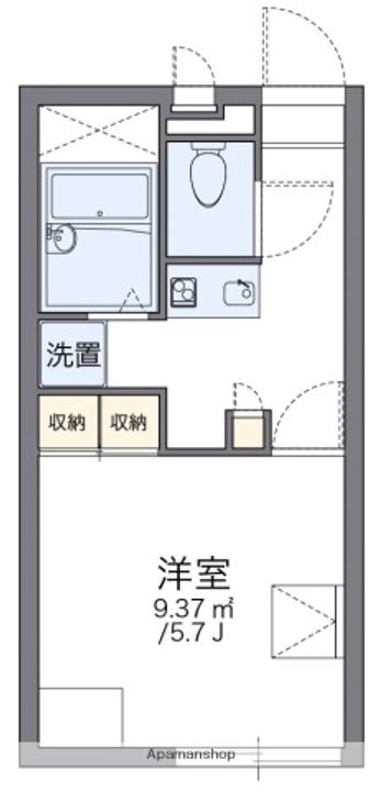 ねこっと保戸野202の間取り