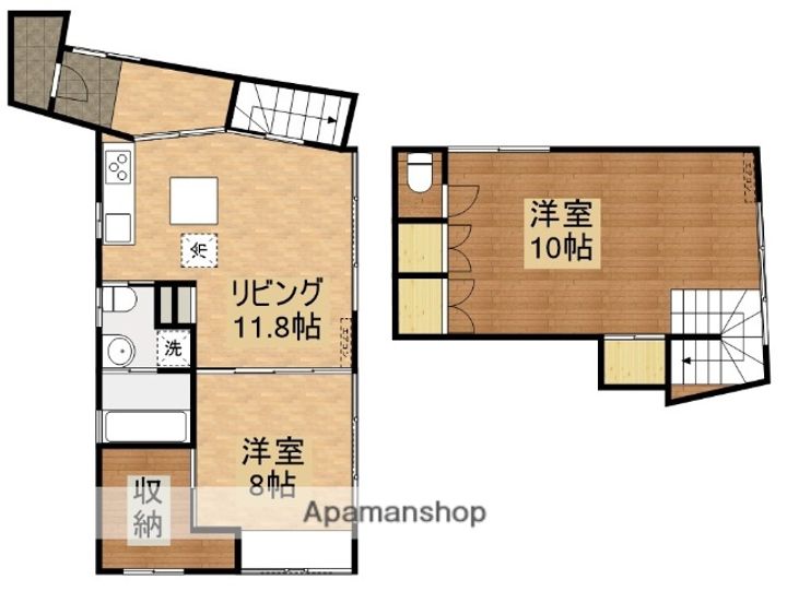 ミニシャルムⅡ102の間取り