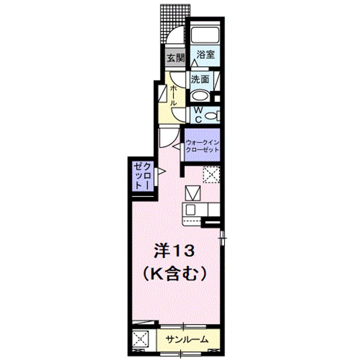 パラッツォ旭川101の間取り