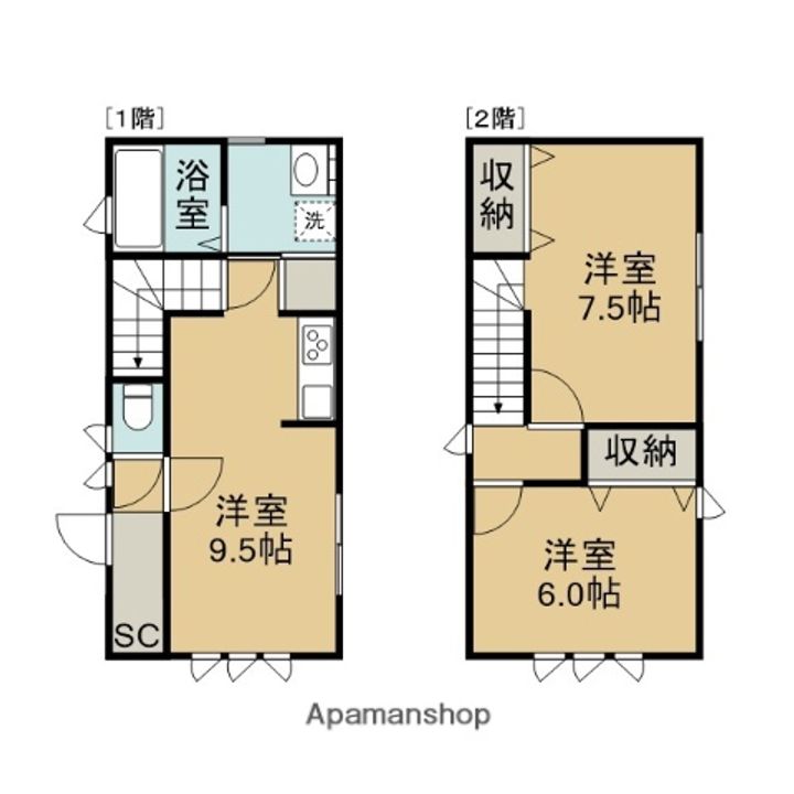 秋田県潟上市天王字追分西(一戸建)の賃貸物件戸建ての間取り
