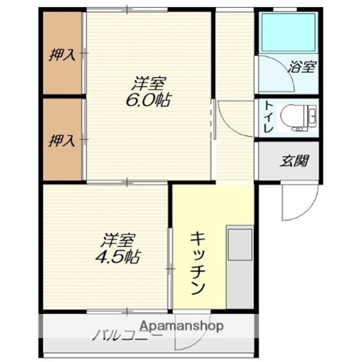 霞雅ビルB106の間取り
