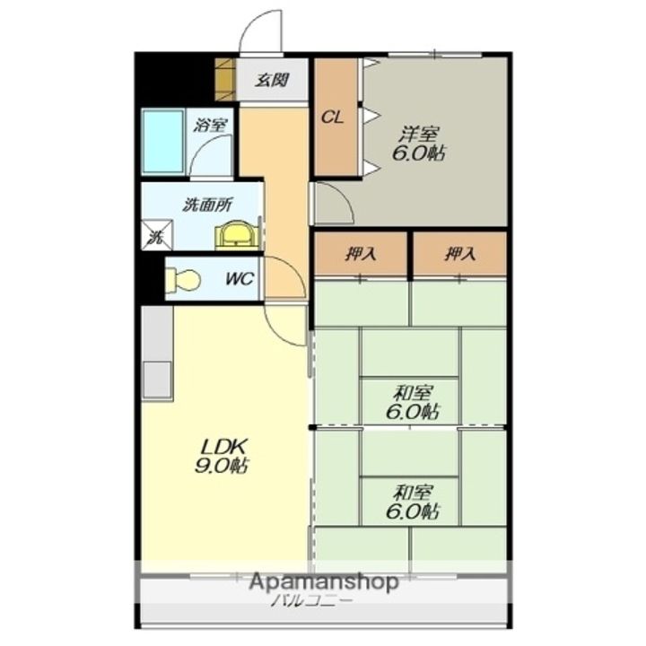グリーン前田TWO302の間取り