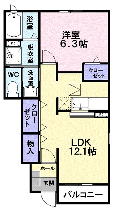 ボニートBの間取り