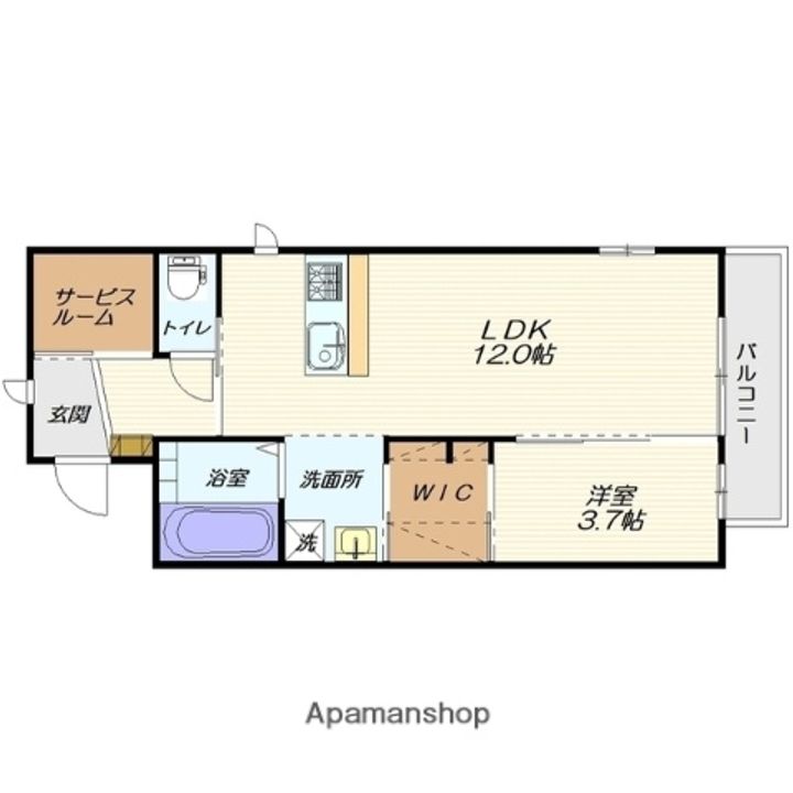 ファミーユ桜田西108の間取り