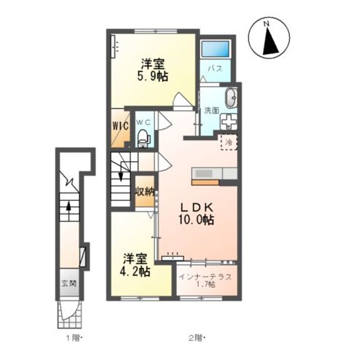 プライム柏木の間取り