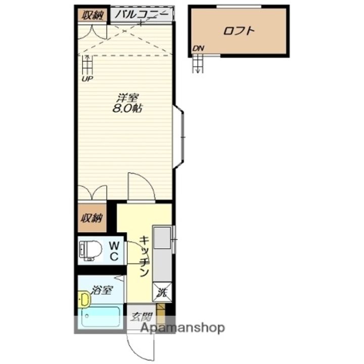 アメニティコーポ K101の間取り
