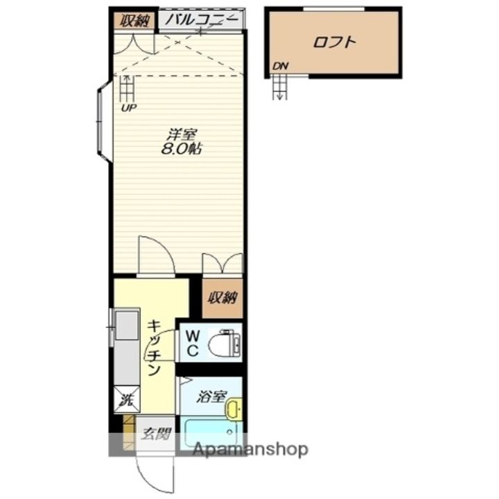 アメニティコーポ K102の間取り
