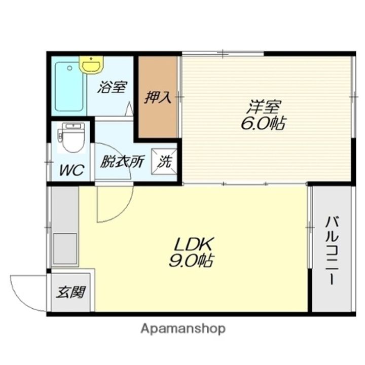 アーバンハイツ(東根市)207の間取り