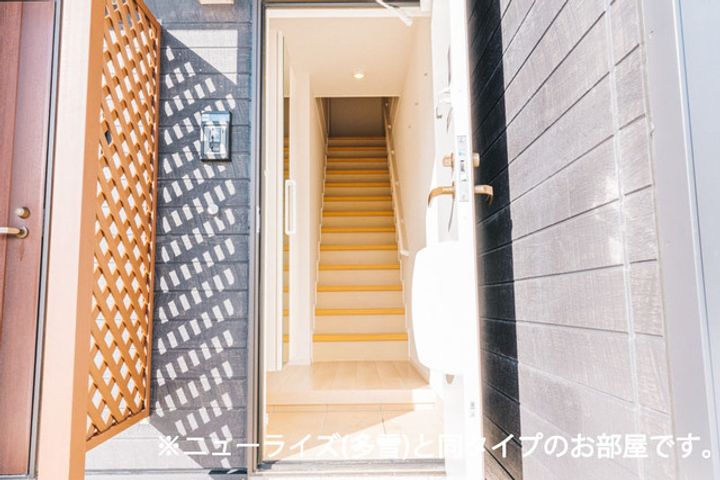 ハピネス落合A202の玄関