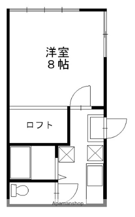 ザ・フリーダムハウス102の間取り