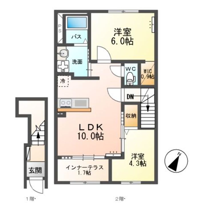 グラン エクシードⅡの間取り