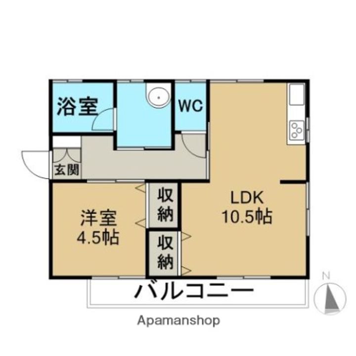 オンワードノグチ201の間取り