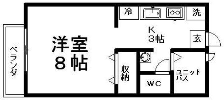 レイクヒル弐番館の間取り
