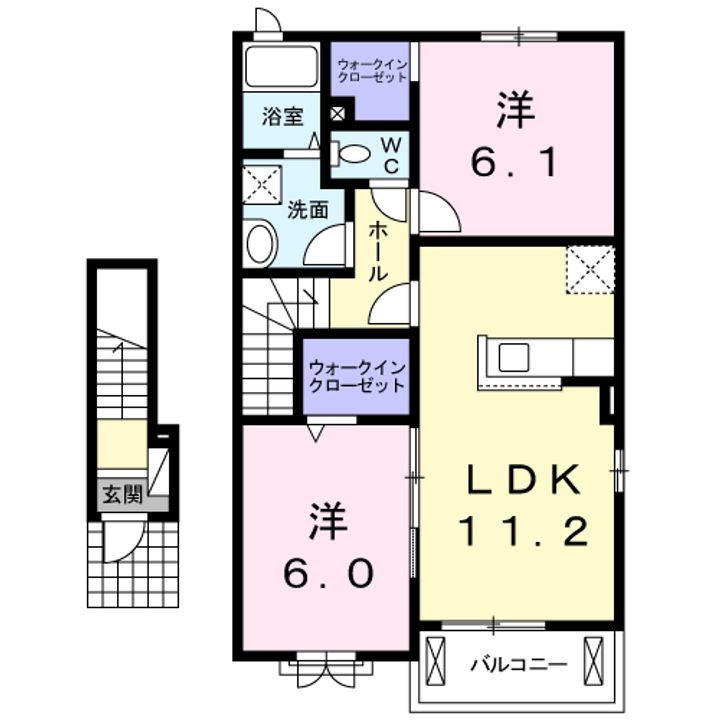 ノース フロンティアBの間取り
