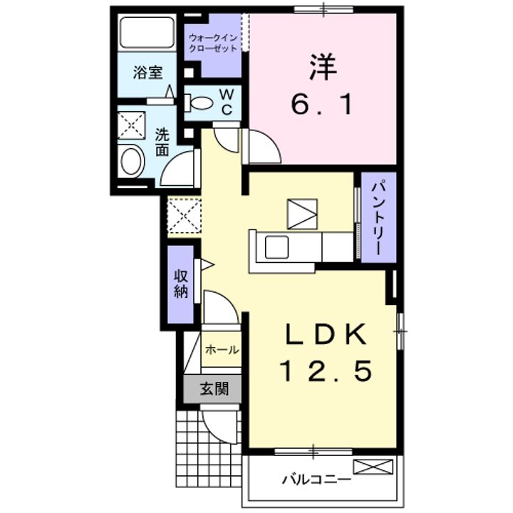 ミッテ・クラール Ⅰの間取り