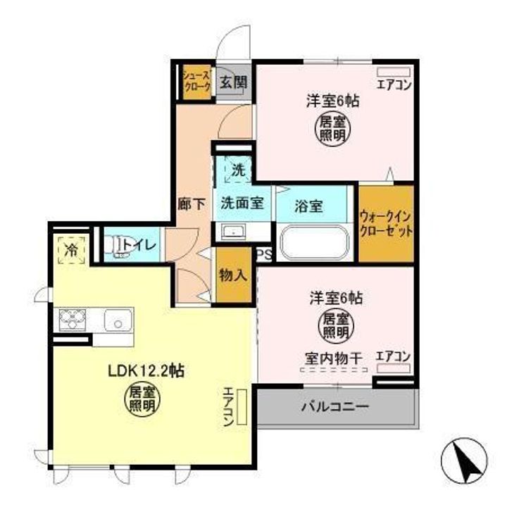 FLEUR(フルール) Bの間取り