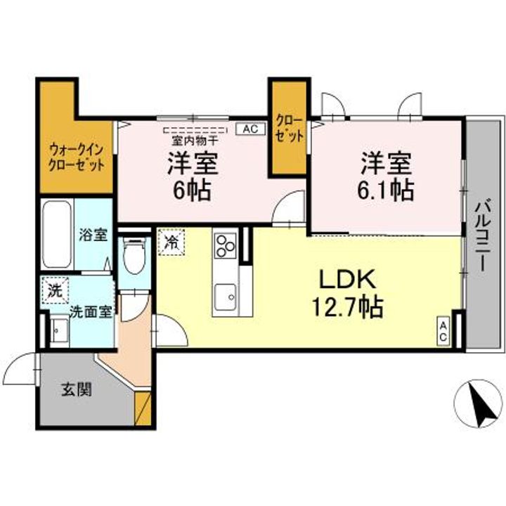 D’S LIEN (ディーズリアン) Aの間取り