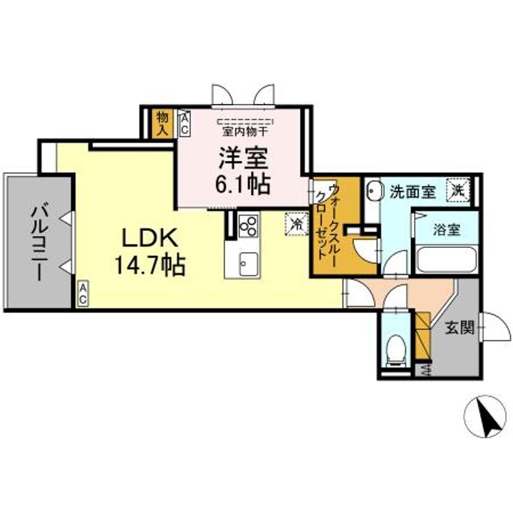 D’S LIEN (ディーズリアン) Aの間取り