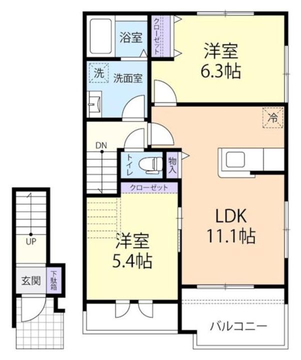 カーサ ベルデ IIの間取り