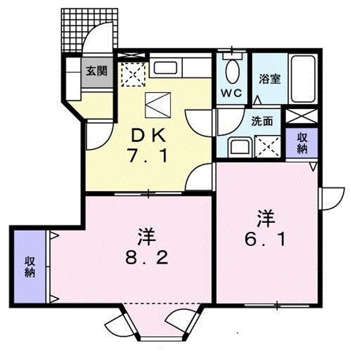 サニーサイトの間取り