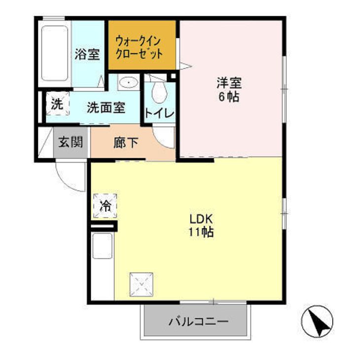 サウスコートⅡの間取り