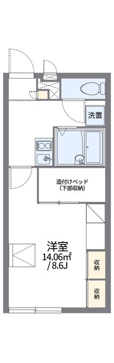 レオパレスヨコタの間取り