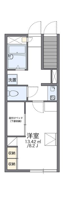 レオパレス夢102の間取り
