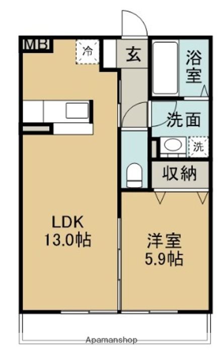 リジエール A棟の間取り